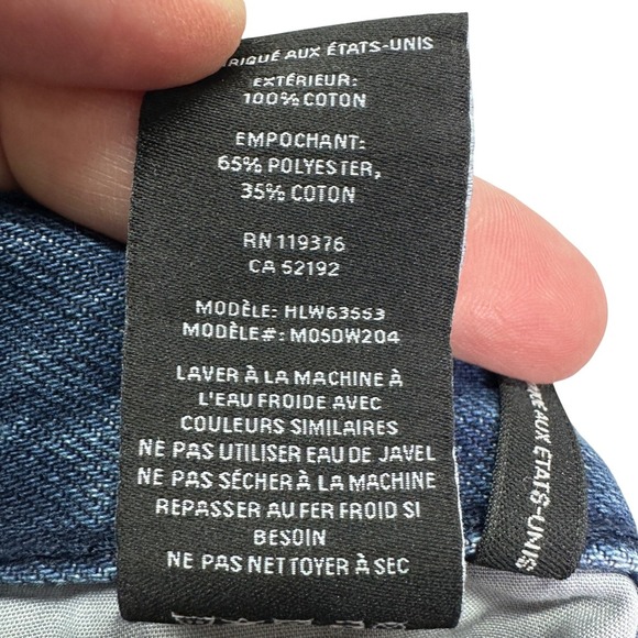 HELMUT LANG Indigo Blue Zip Leg Wide Leg Jeans Size 25 NWT M05DW204 MSRP $365 - Picture 8 of 8